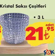 PİRAMİT KRİSTAL SAKSI 3 L PİRAMİT KRİSTAL SAKSI 3 L